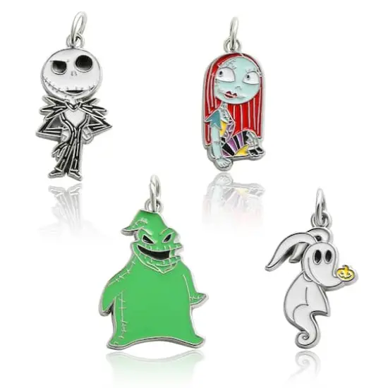 Disney&reg; Nightmare Before Christmas Silver Enamel Charm Set {1}