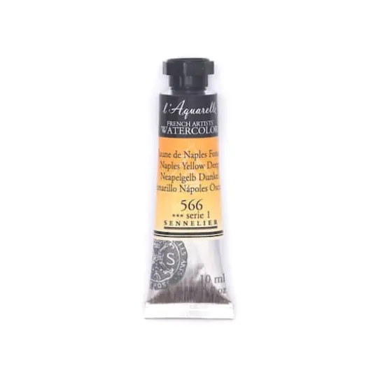 Sennelier French Artists' Watercolor, 10mL 566 Naples Yellow Deep S1 {1}