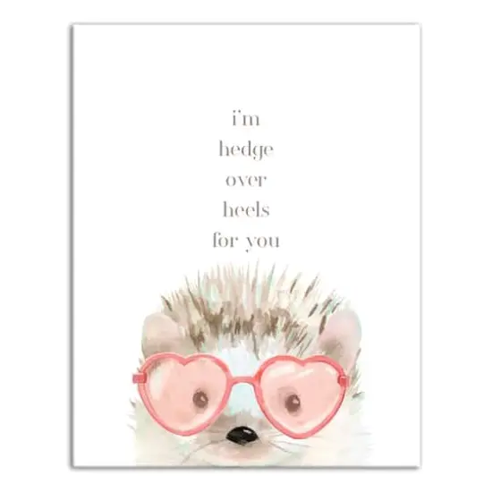 Hedge Over Heels 11" x 14" Canvas Wall Art {1}