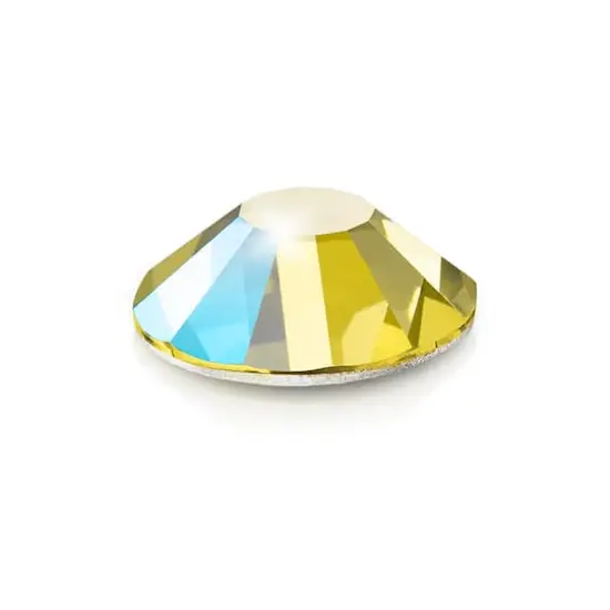 Preciosa MAXIMA SS16 Aurora Borealis Flatback Czech Crystals, 144ct. Citrine AB {4}
