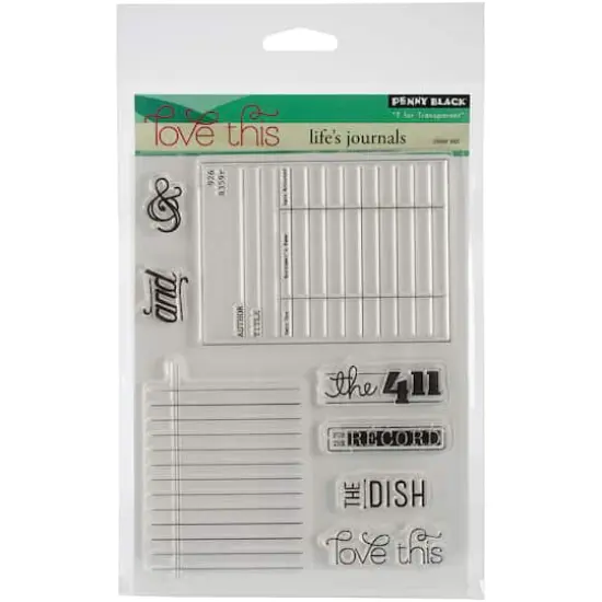 Penny Black Life's Journals Clear Stamps {1}