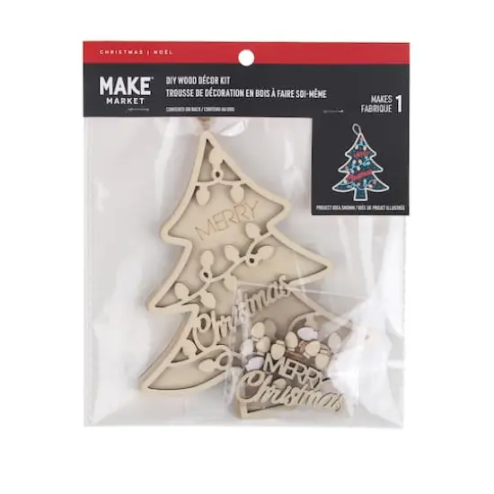6" Merry Christmas Tree DIY Wood D&eacute;cor Kit by Make Market&reg; {5}