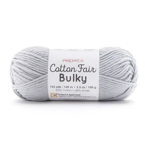 Premier&reg; Cotton Fair&reg; Bulky Solid Yarn Silver {1}