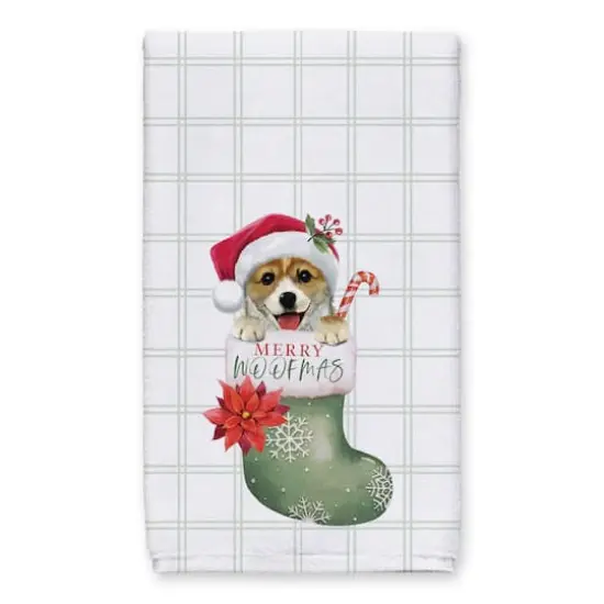 Puppy Stocking Tea Towel, 2ct. {3}