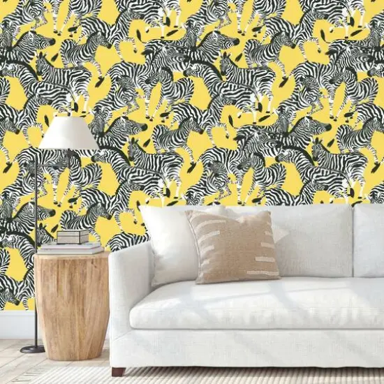 RoomMates Herd Together Peel & Stick Wallpaper Yellow {5}