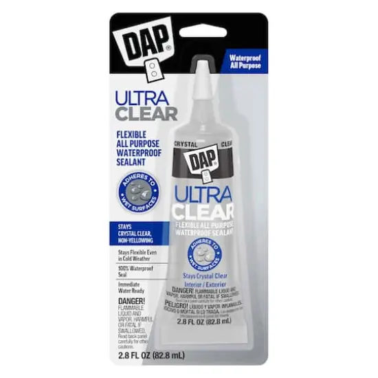 DAP&reg; 2.75oz. Ultra Clear Flexible All-Purpose Waterproof Sealant {1}