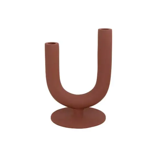 Hello Honey&reg; 10'' Textured Metal Double Taper Holder {1}