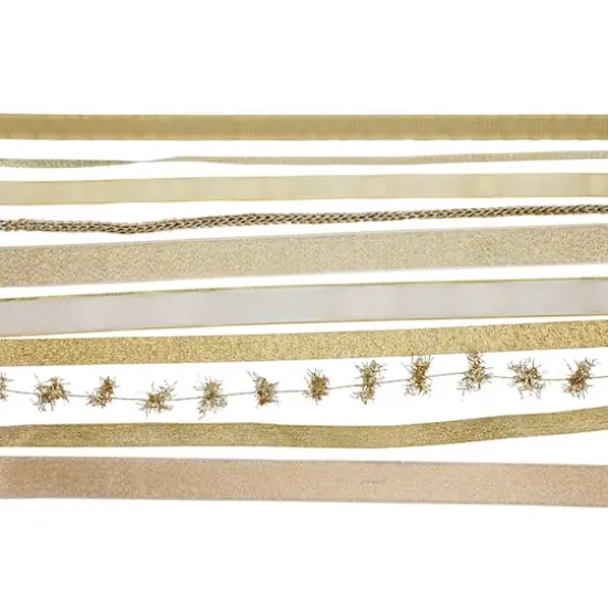 Value Pack Ribbon, 10ct. by Celebrate It&reg; Champagne {4}