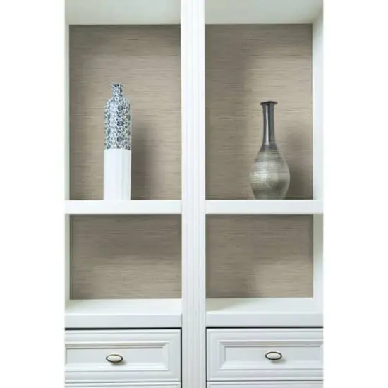 RoomMates Faux Grasscloth Peel & Stick Wallpaper Pink, Taupe {4}