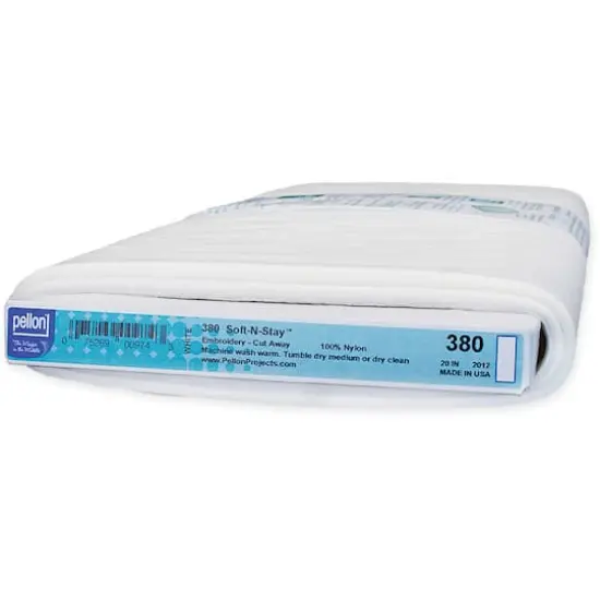 Pellon&reg; Soft-N-Stay&trade; White Cut Away Embroidery Stabilizer, 20'' x 25yd. {1}
