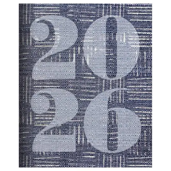 2026 Basket Weave Blue Medium Monthly Planner {1}