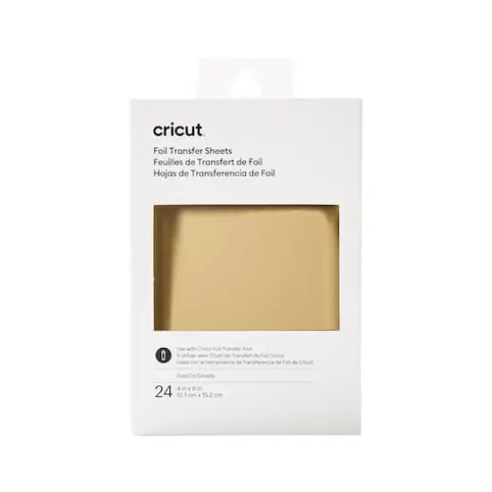 Cricut&reg; 4" x 6" Gold Foil Transfer Sheets, 24ct. {1}