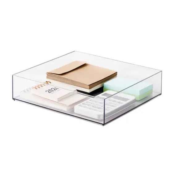 8" x 8" Clear Stacking Storage Tray by Simply Tidy&trade; {3}