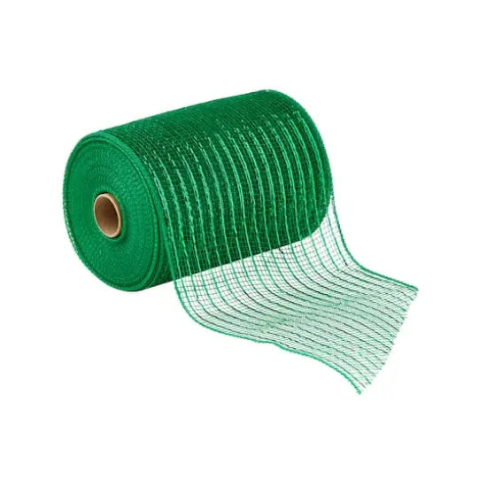 5.5" x 45ft. Mesh Wide Ribbon by Celebrate It&reg; Kelly Green {1}
