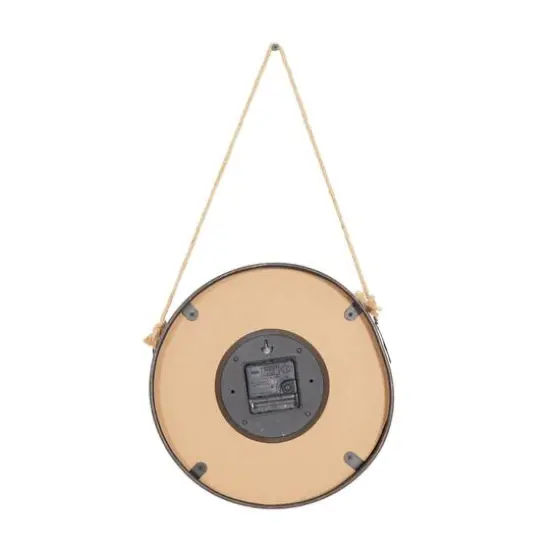 Set of 3 White Metal Vintage Wall Clock, 11" {7}