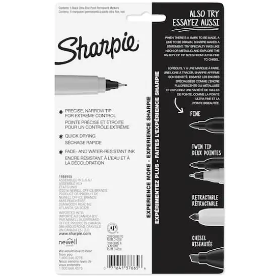 Sharpie&reg; Ultra Fine Point Permanent Markers, 5ct. {7}
