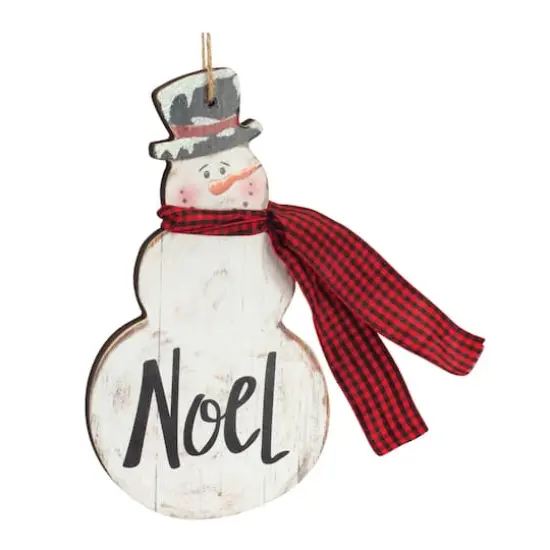 6ct. 7.25" Joy & Noel Snowman Ornaments {4}