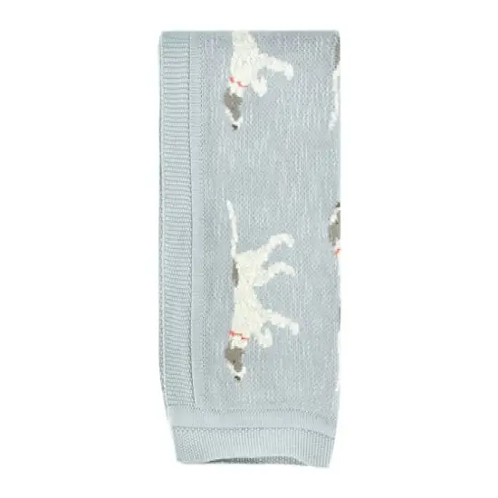 Hello Honey&reg; Cotton Knit Baby Blanket with Dog Pattern {1}