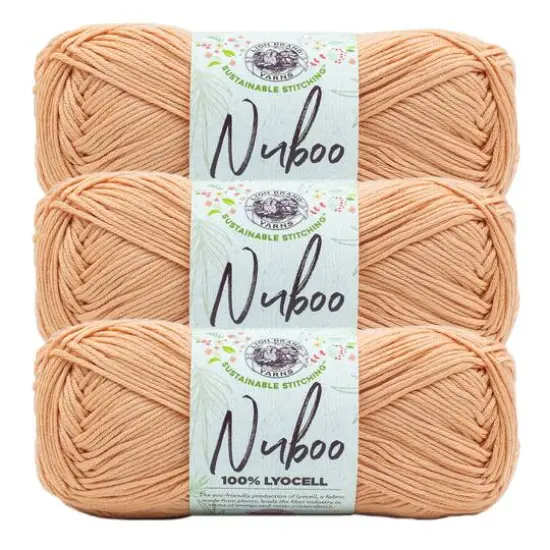 3 Pack Lion Brand&reg; Nuboo Yarn Peach {1}