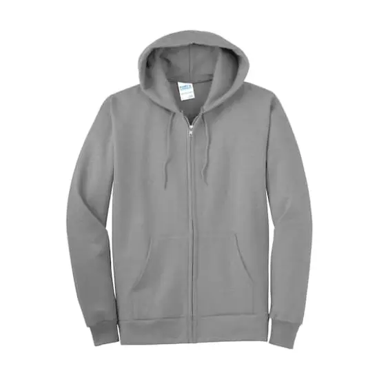 Port & Company&reg; Tall Essential Fleece Full-Zip Hooded Sweatshirt Athletic Heather {1}