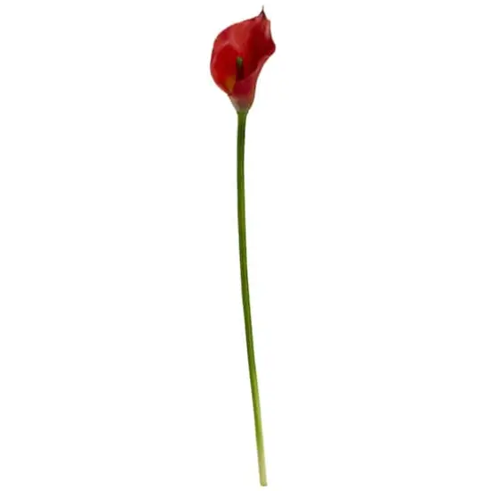 19.5" Calla Lily Artificial Flower Set Red {1}