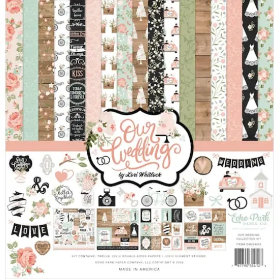 Echo Park&trade; Our Wedding Collection Kit, 12" x 12" {3}