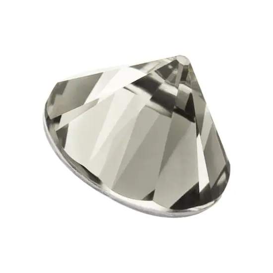 John Bead Preciosa MAXIMA SS29 Spike Cone Hotfix Czech Crystals, 12ct. Black Diamond {1}