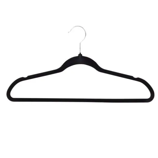 Honey Can Do Black Slim-Profile Non-Slip Velvet Hangers, 35ct. {1}