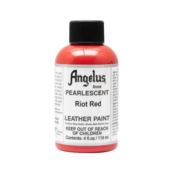 Angelus&reg; Pearlescent Leather Paint, 4oz. Riot Red {1}