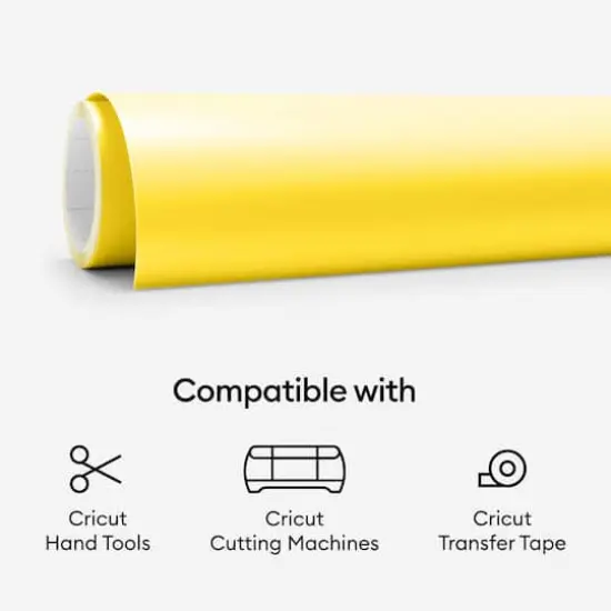 Cricut&reg; Premium Vinyl&trade;, Removable Bright Yellow {7}