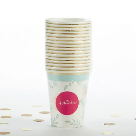 Kate Aspen&reg; Geometric Floral Paper Cups, 32ct. {4}