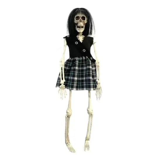 16" Goth Girl Skeleton with Black Hair by Ashland&reg; {1}