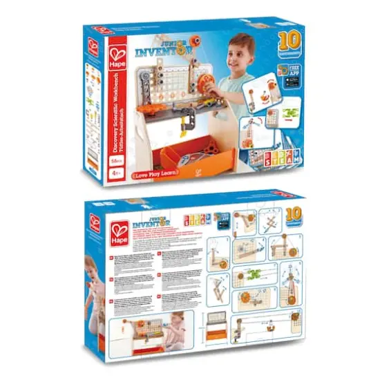 Hape Junior Inventor Discovery Scientific Workbench Set {6}
