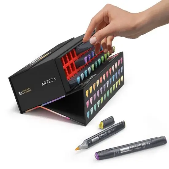 Arteza® EverBlend™ Ultra 36 Color Deco Tones Dual Tip Art Marker Set {6}