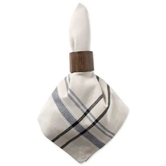 DII&reg; French Stripe Cloth Dinner Napkins, 6ct. Black/Cream {7}