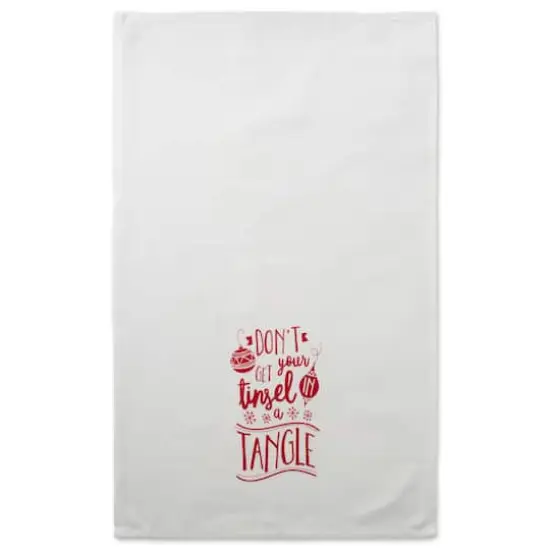 DII&reg; Assorted Tinsel In A Tangle Holiday Printed Dishtowel Set {9}