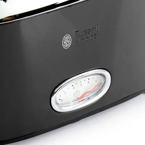 Russell Hobbs Retro Style 2 Slice Toaster Black {4}