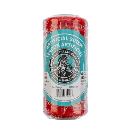 Gudebrod Artificial Sinew, 150yd. Red {1}