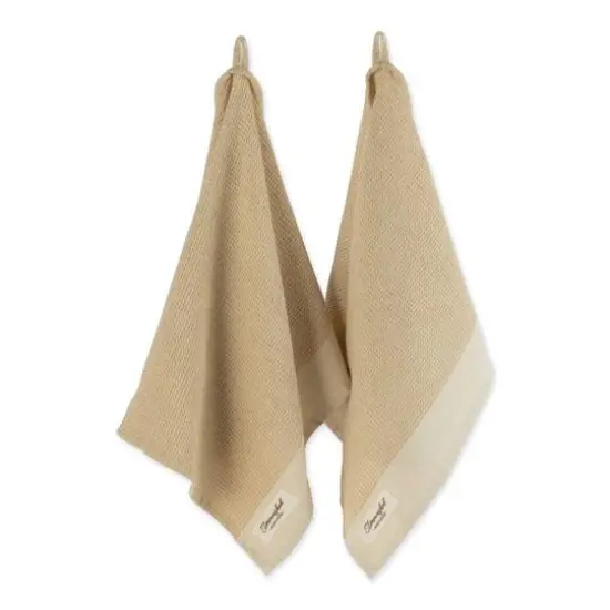 DII&reg; Pebble Washed Waffle Woven Dishtowel, 2ct. {1}