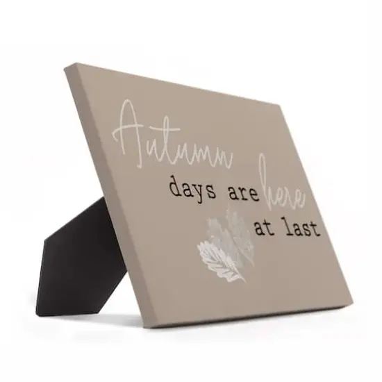 Autumn Days At Last Tabletop Canvas {3}