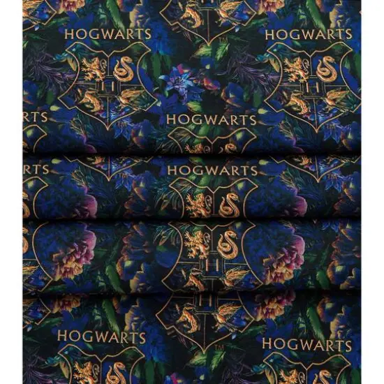 Harry Potter Floral Hogwarts Precut Cotton Fabric {5}
