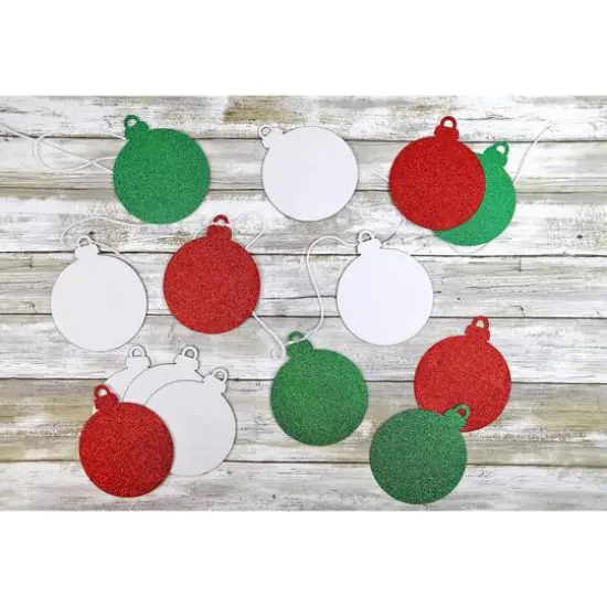 PA Paper&trade; Accents Ornaments Chip & Glitter Pennant Set {3}