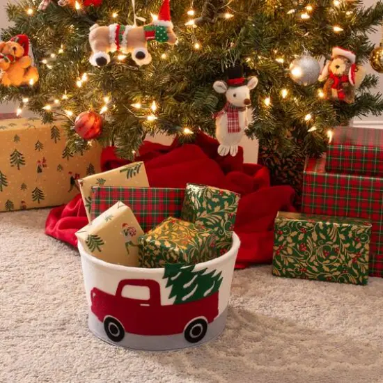 Simplify Round Felt Truck Tote {5}