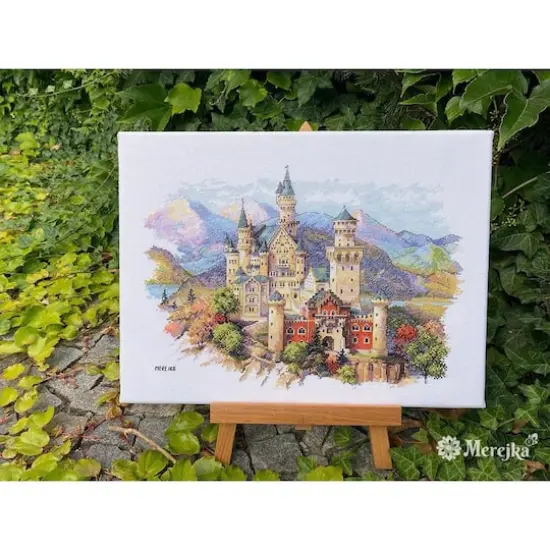 Merejka Neuschwanstein Castle Counted Cross Stitch Kit {3}