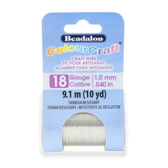 Beadalon&reg; ColourCraft&reg; 18 Gauge Silver Color Wire {1}