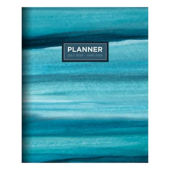 TF Publishing 2024-2025 Medium Blue Watercolor Monthly Planner {1}