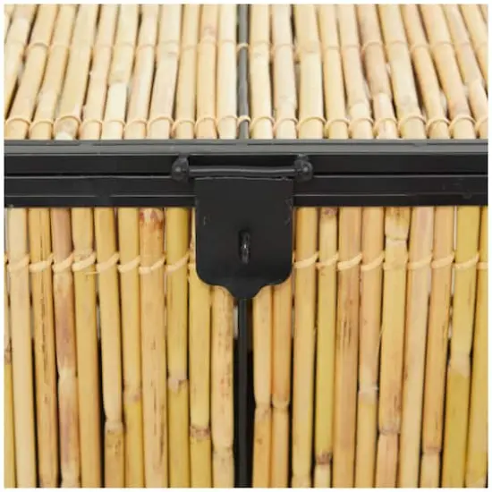 Light Brown Rattan Handmade Nesting Trunk Set of 3 25", 21", 18" {5}