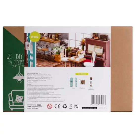 Rolife&reg; Simon's Coffee Shop DIY Miniature House Kit {17}