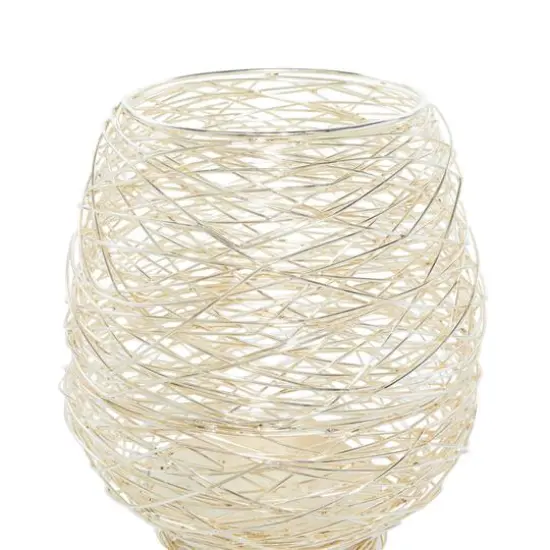 CosmoLiving by Cosmopolitan Gold Metal Candle Holder Set {6}