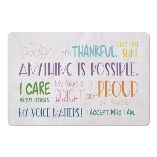 I Am Words 27" x 18" Floor Mat {1}